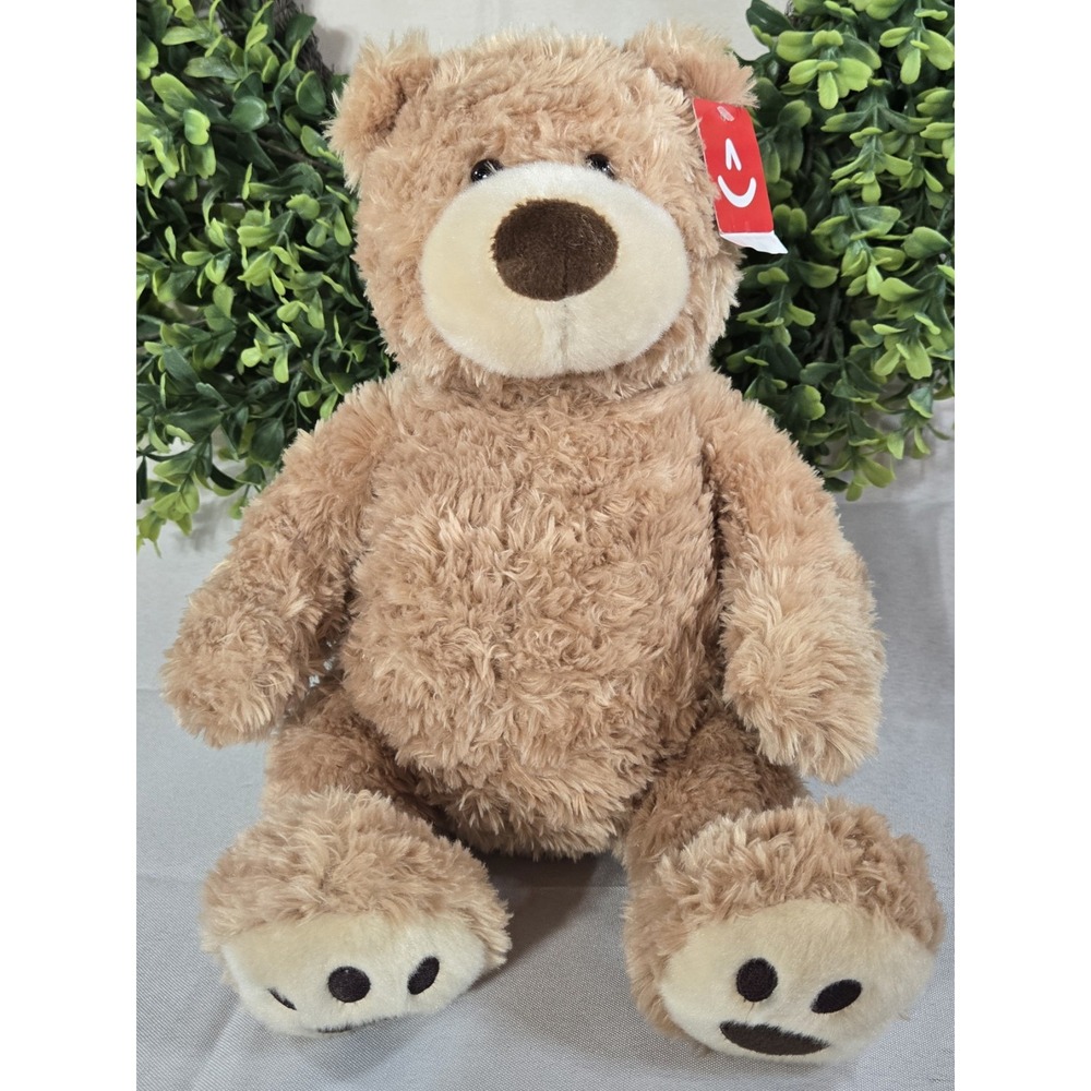 Aurora World Curly Tan Teddy Bear Brown Plush Stuffed Animal NWT